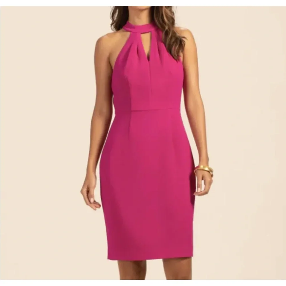 Trina Turk Jovial Dress Warm Magenta - Picture 1 of 6